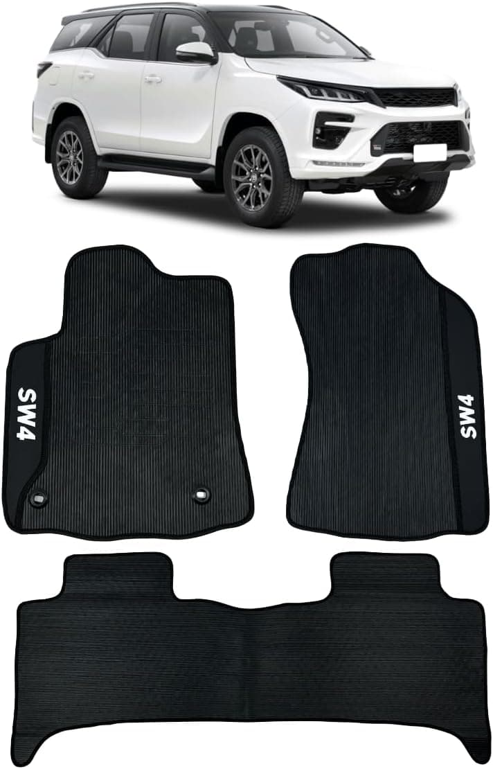 Jogo de Tapete Emborrachado Para HIlux SW4 2016 a 2025 Kit Automotivo Premium Sob Medida
