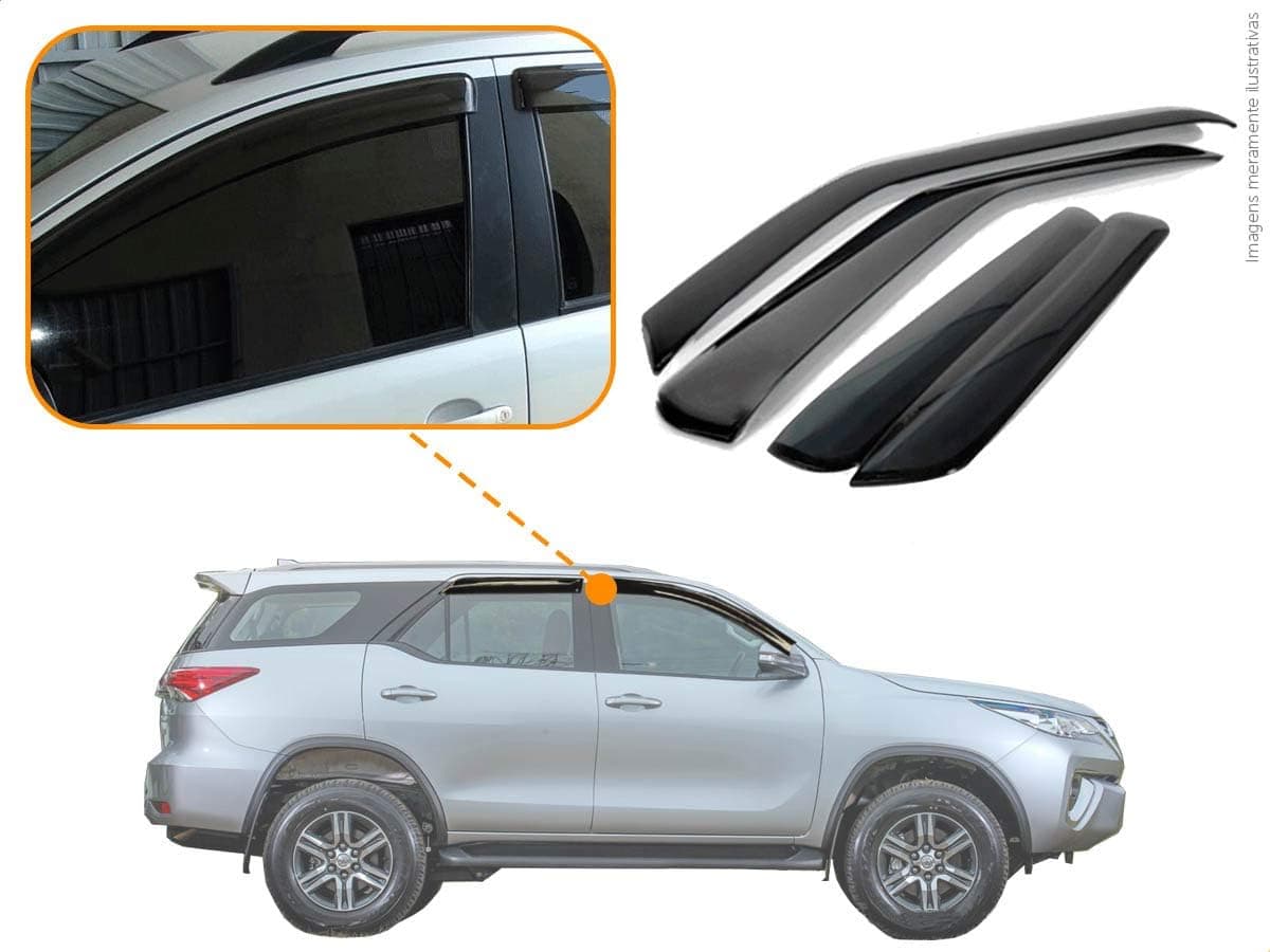 Calha de Chuva Ecoflex TOYOTA HILUX SW4 16/20 4P - 12.012A