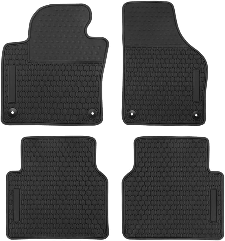 Tapetes de carro personalizados para Volkswagen Tiguan 2010 2011 2012 2013 2014 2015 2016 2017 Forro de borracha resistente lavável inodoro (todos os climas)