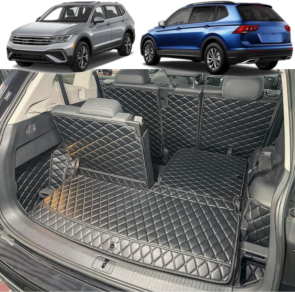 Tapete de carga compatível com VW Tiguan 2018-2024 (apenas 7 lugares)