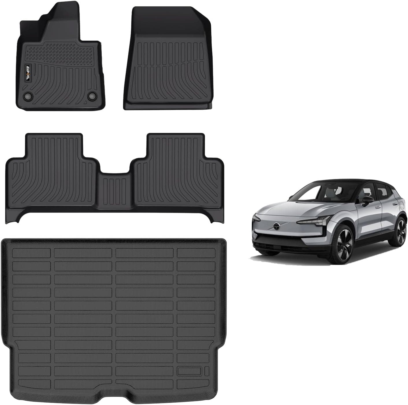 Tapetes e forros de carga de ajuste personalizado para Volvo EX30 2025-2026