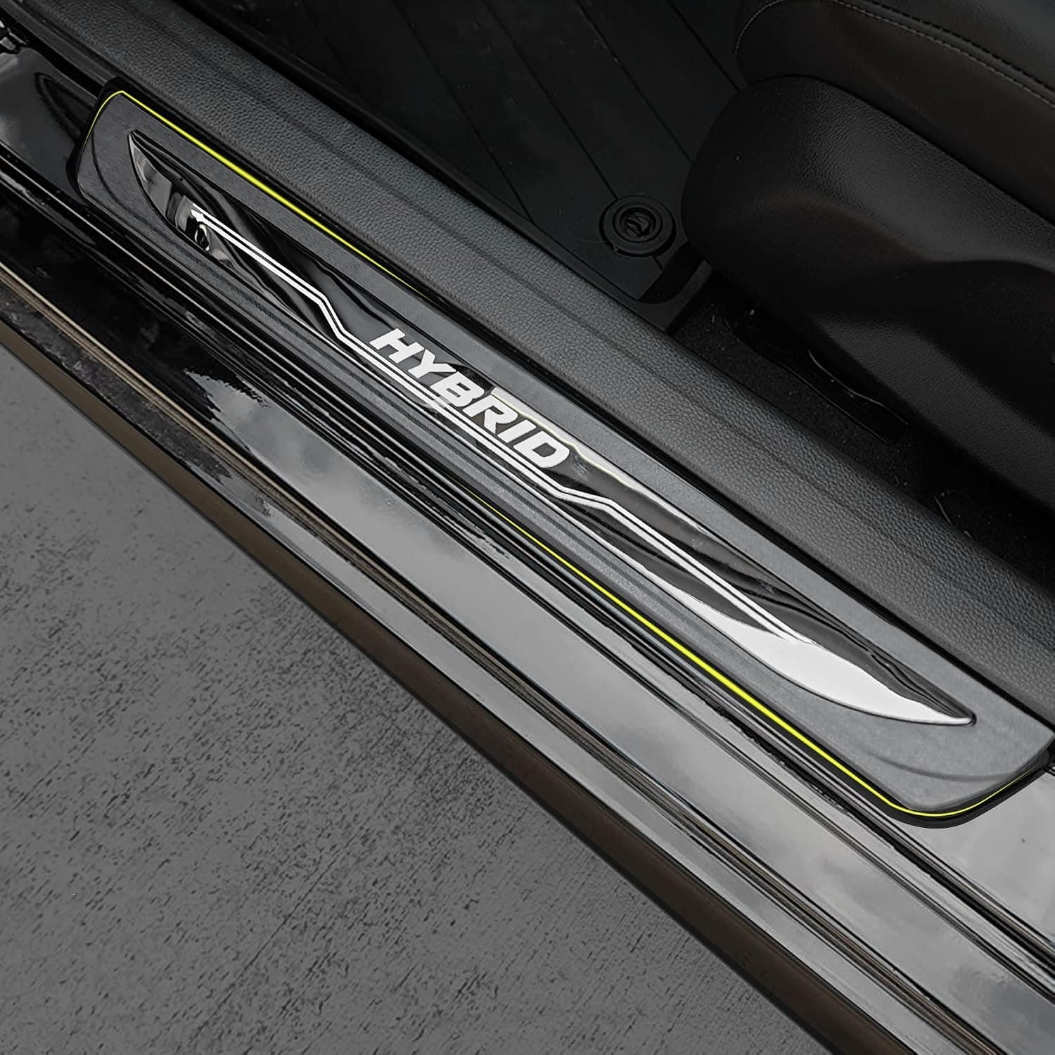 Protetor protetor de rasgo de peitoril da porta do carro, compatível com acessórios 2018-2023 Volvo XC40 XC60 XC90, acabamento de placa de entrada de porta de…