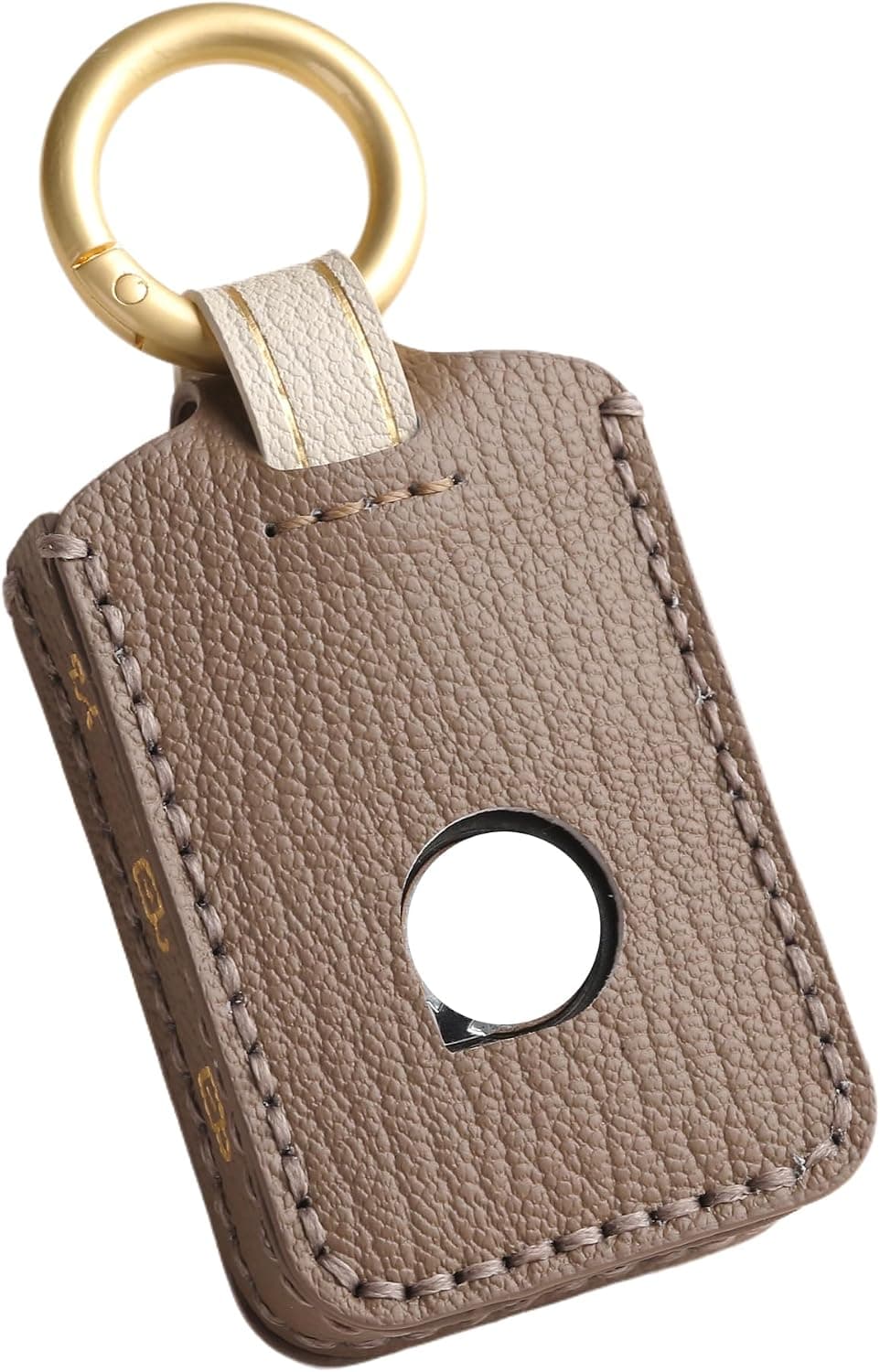Capa de chaveiro de couro premium para Volvo S60 S90 XC40 XC60 XC90 V60 V90 2018-2025, acessórios de suporte de chave remota (marrom)