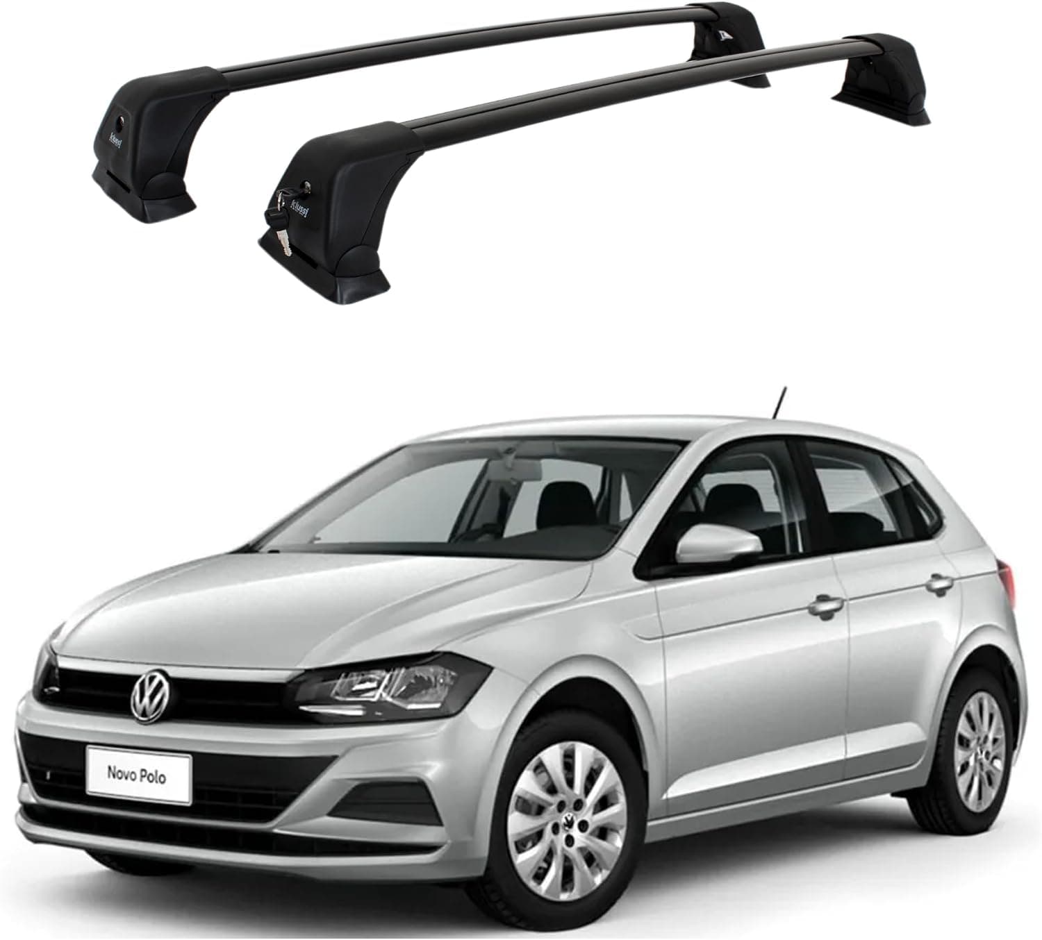 Rack De Teto Modelo Emilia Novo Polo Após 2017 (Preto)