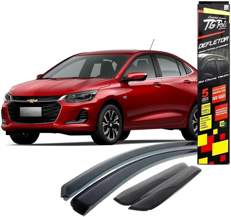 Calha de Chuva Onix Plus Sedan 2019 em diante 4 Portas TG Poli - 23035