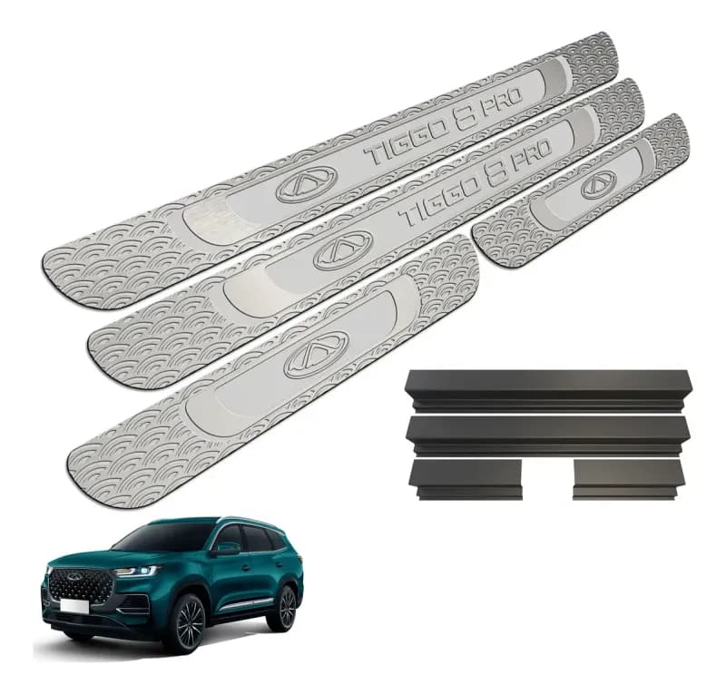 Soleira Tiggo 8 Pro 2025 Até 2026 - Aço Inox Standard
