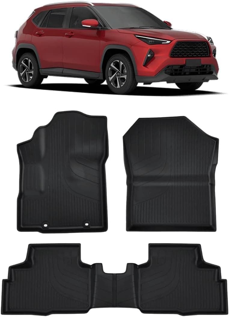 Jogo de Tapete Tipo Bandeja 3D para Yaris Cross Hibrido 2026 2027 Kit Linha Premium