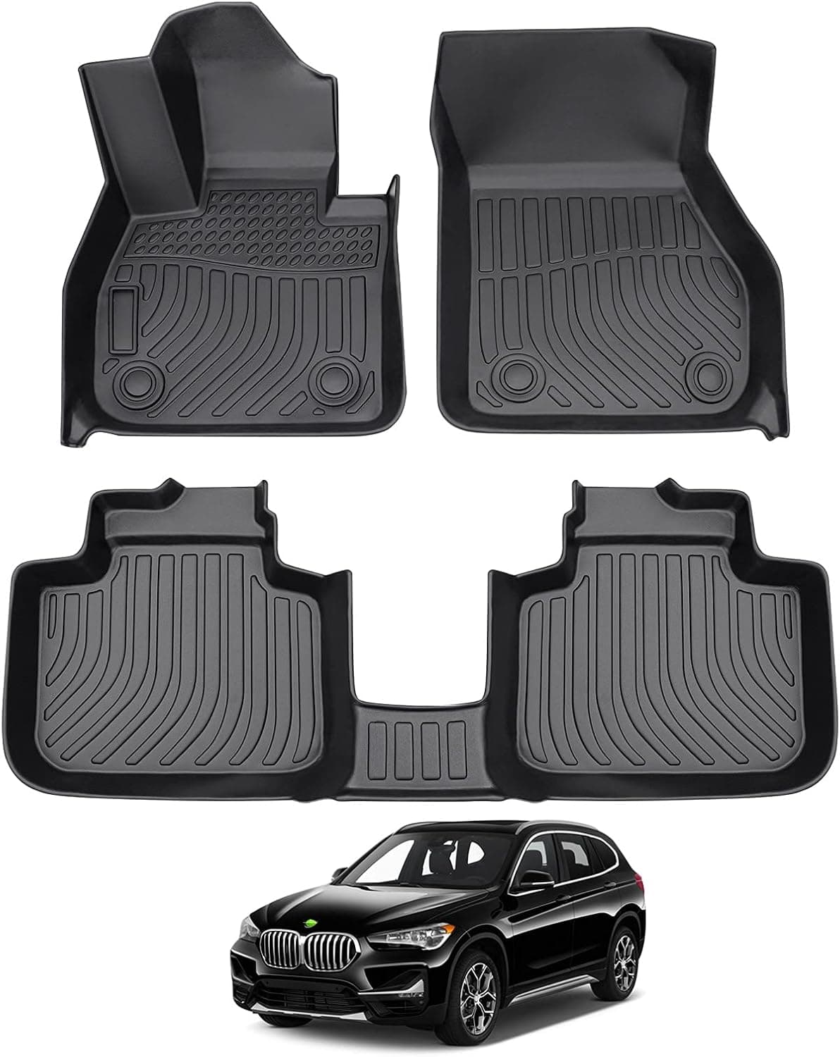 Cartist Revestimentos de chão para 2021 X1 F48 tapetes para todos os climas ajuste personalizado 2016 2017 2018 2019 2020 BMW X1 F48 proteção de carpete TPE…