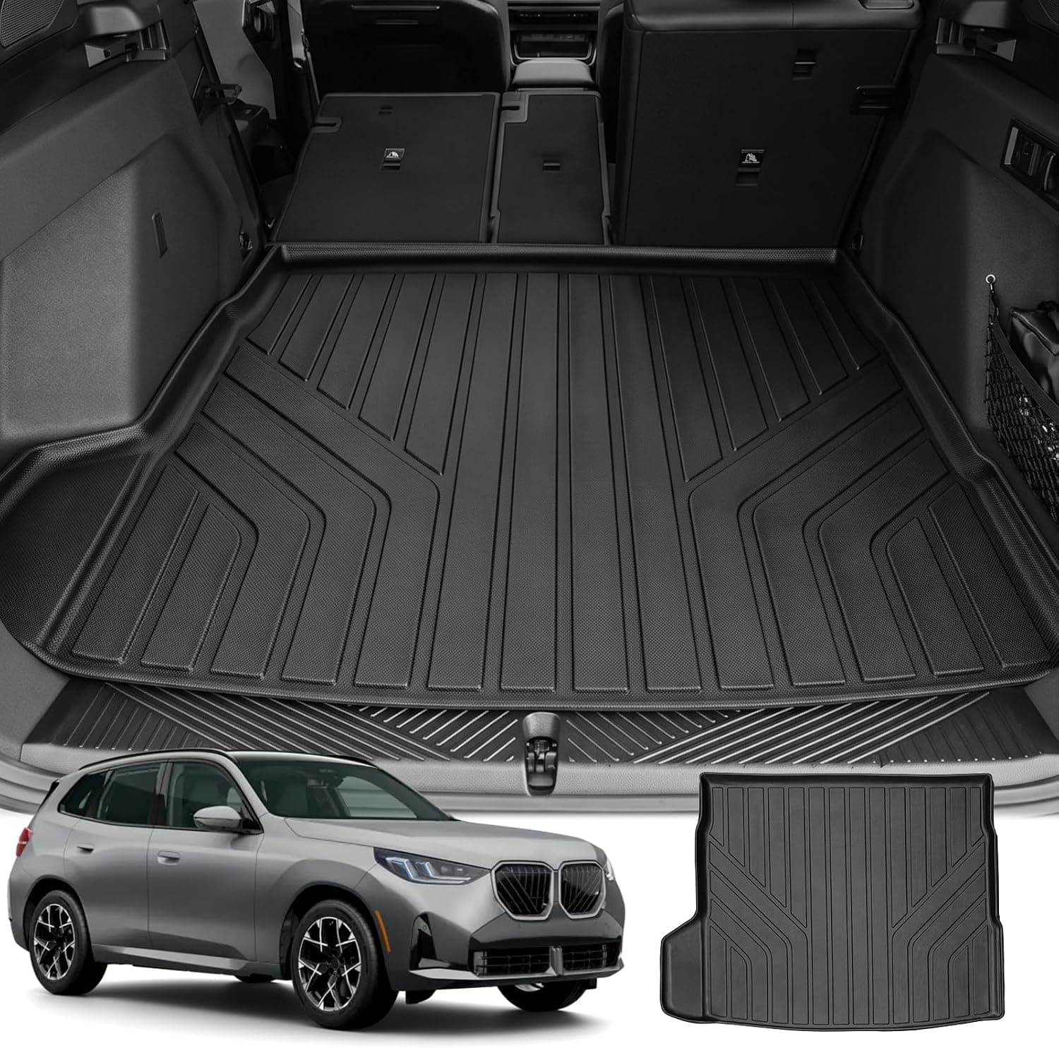 Auxko Forro de carga para todos os climas adequado para BMW X3 2025 TPE Tapete de carro acessórios para BMW X3 2025 All Season Guard Inodoro Antiderrapante…