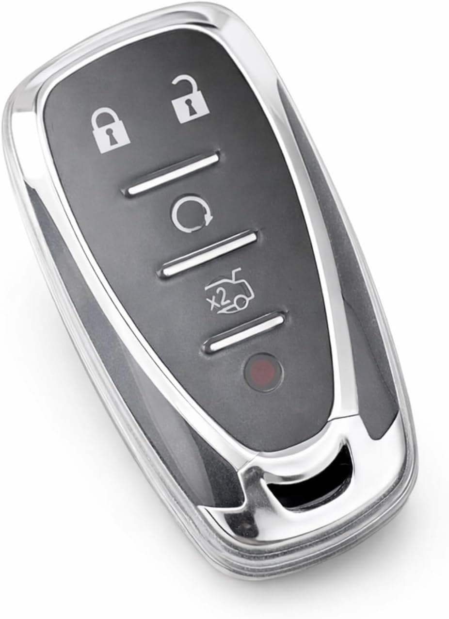 Capa de Silicone Transparente P/Chave Presencial Chevrole.t Onix, S10, Cruze, Tracker, S10, Spin, Equinox, Montana