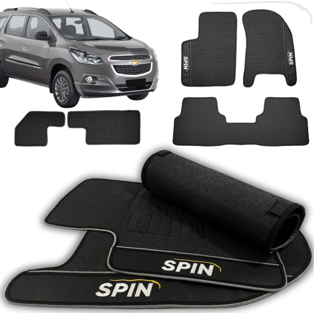Tapete de Carro Spin LT LTZ Automotivo Inteiriço Antiderrapante Impermeável Emborrachado 2012 2013 2014 2015 2016 2017