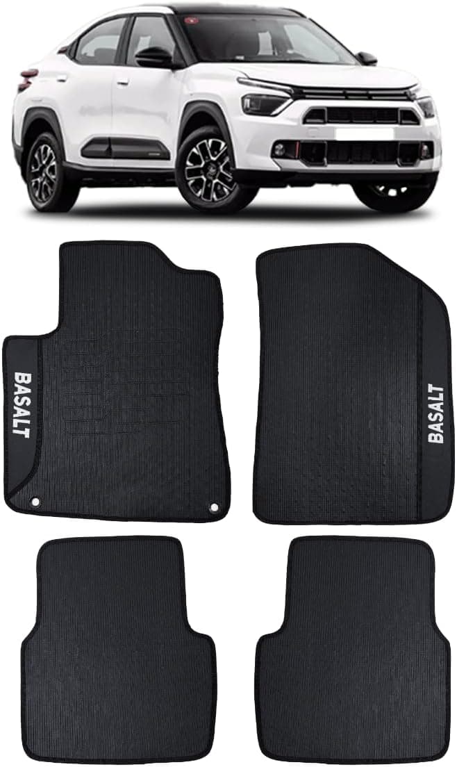 Jogo de Tapete Emborrachado Para Basalt 2025 2026 Kit Automotivo 4 peças