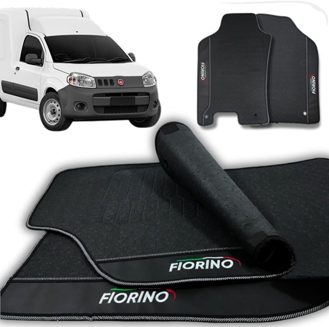 Tapete Borracha Premium - Escolha de Acordo com o Ano e Modelo do Seu Veiculo (Fiorino 2014 a 2020)