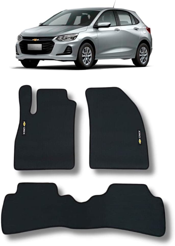 Tapete Borracha Onix Hatch Com Traseiro Inteiriço 2020 a 2026