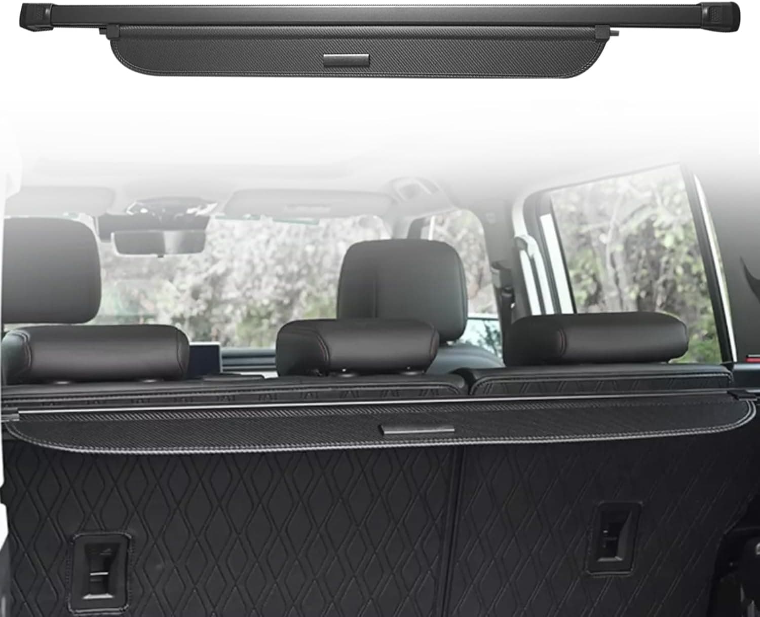 HIGH FLYING Para Chery Jetour T2, Travellar 2023 2024 2025 2026 acessórios interiores de carro capa de bagageiro traseira escudo de segurança fibra de carbono…