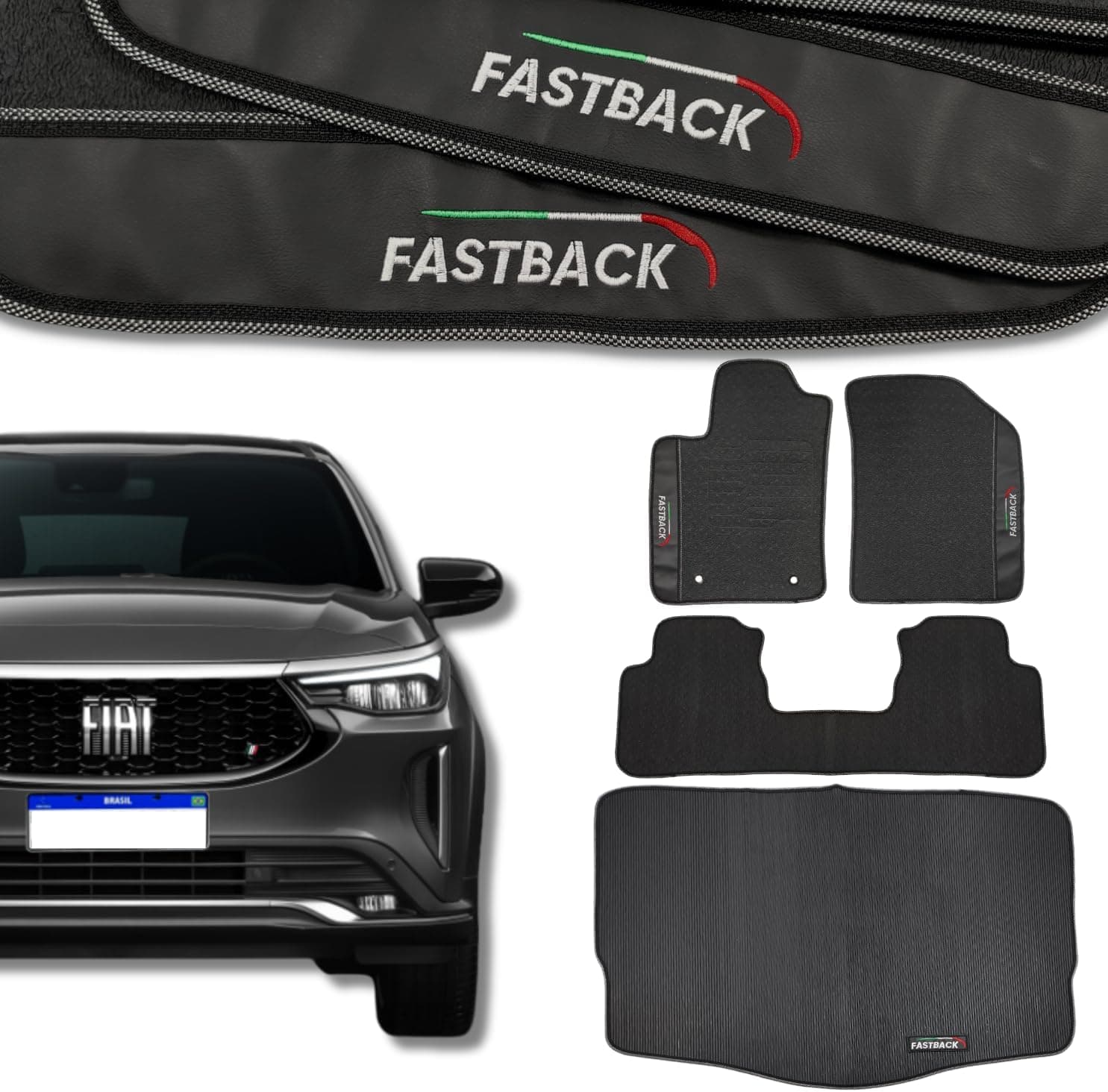 Kit Tapete Automotivo Imperméavel Fastback 2023 2024 2025 Audace Impetus Limited Abarth Emborrachado