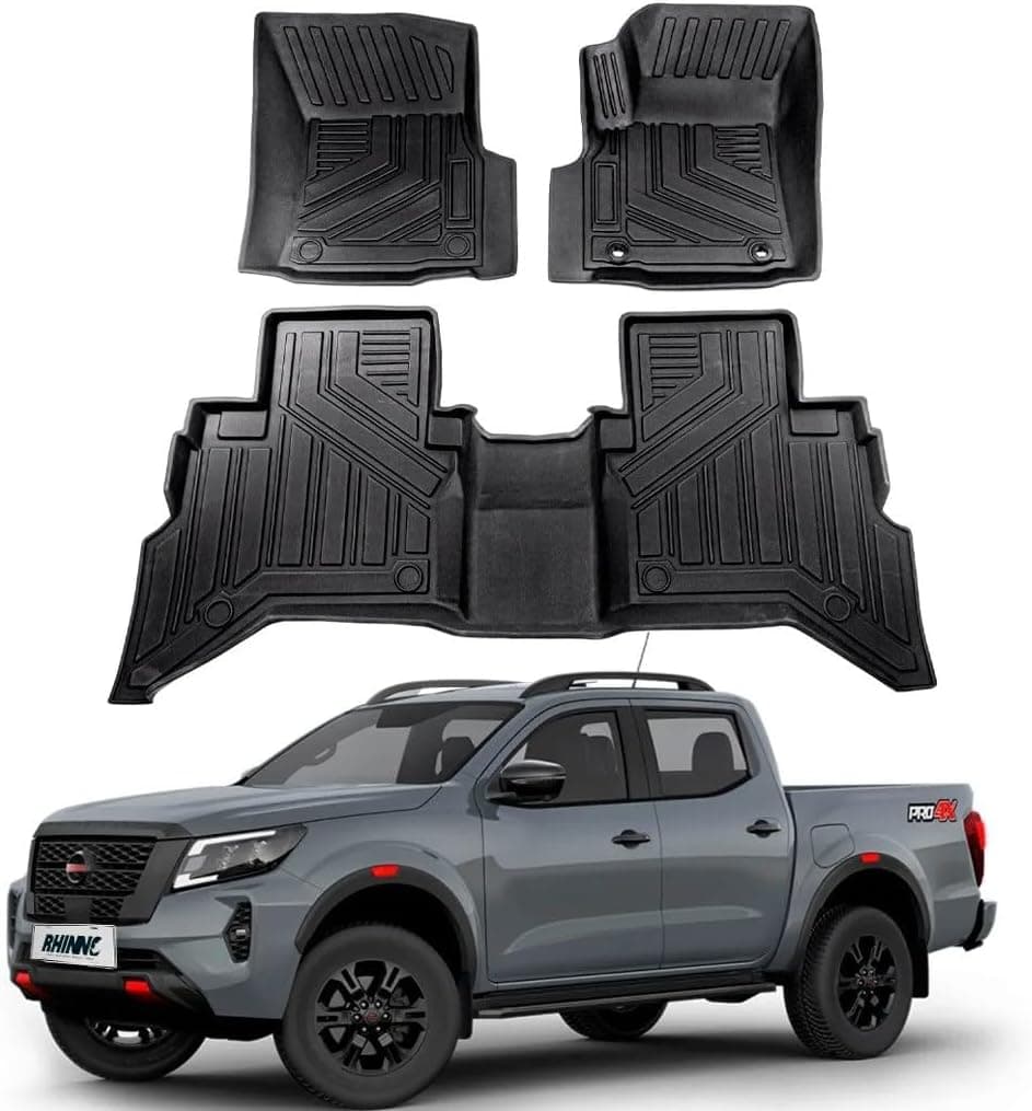 Tapete Interno Tipo Bandeja 3,2mm para Nissan Frontier 2017 a 2022 – Antiderrapante, Sob Medida e Fácil de Limpar
