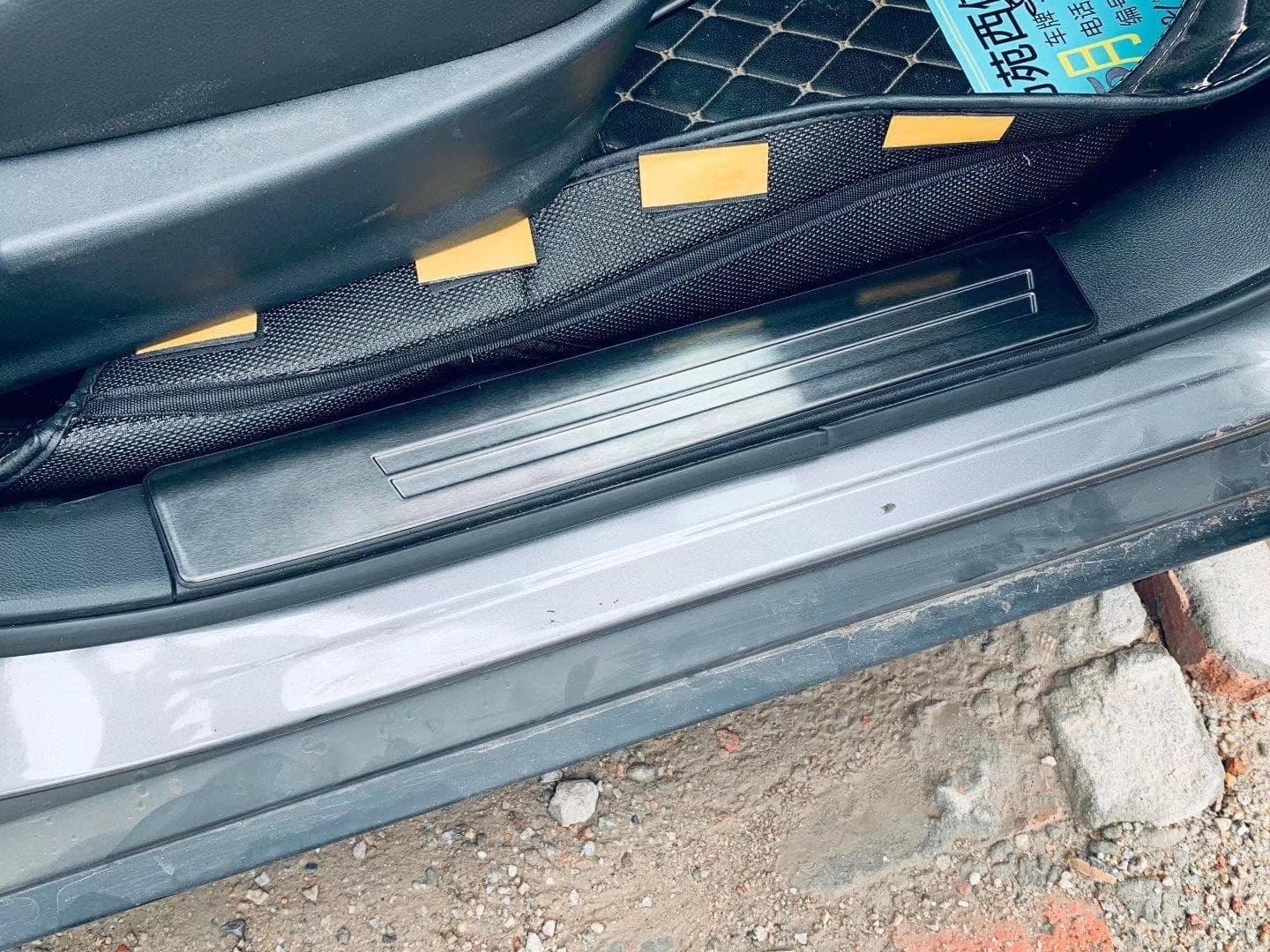 Acessórios de carro Protetor de soleira de porta, para Nissan Kicks 2021 2022 Placa de proteção de limite, painéis de proteção de entrada de porta de peças…
