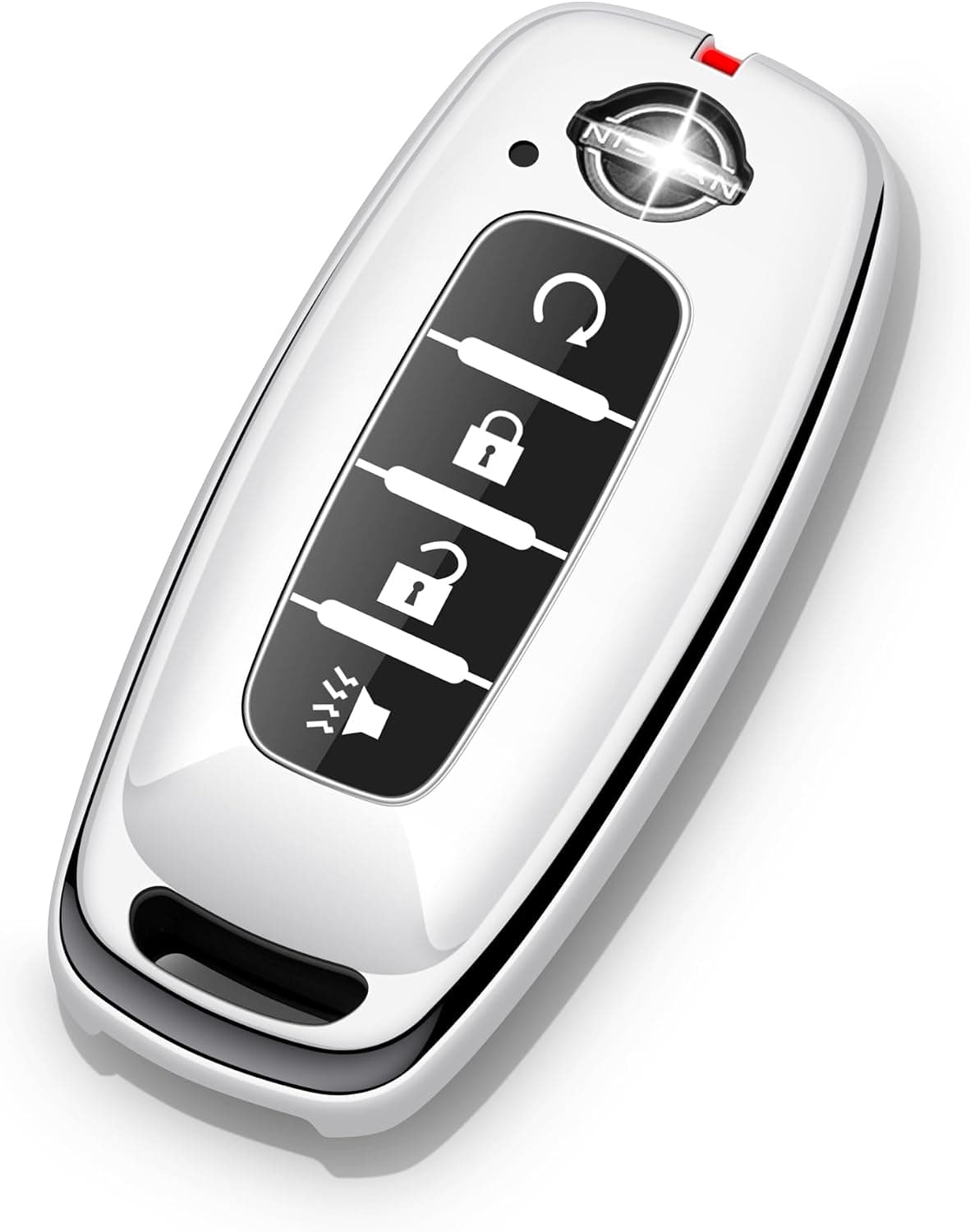 para Nissan Capa de Chave Fob 4 Botões Capa para Chave de Carro Pathfinder Rogue Armada Kicks 2026 2025 2024 2023 Acessórios