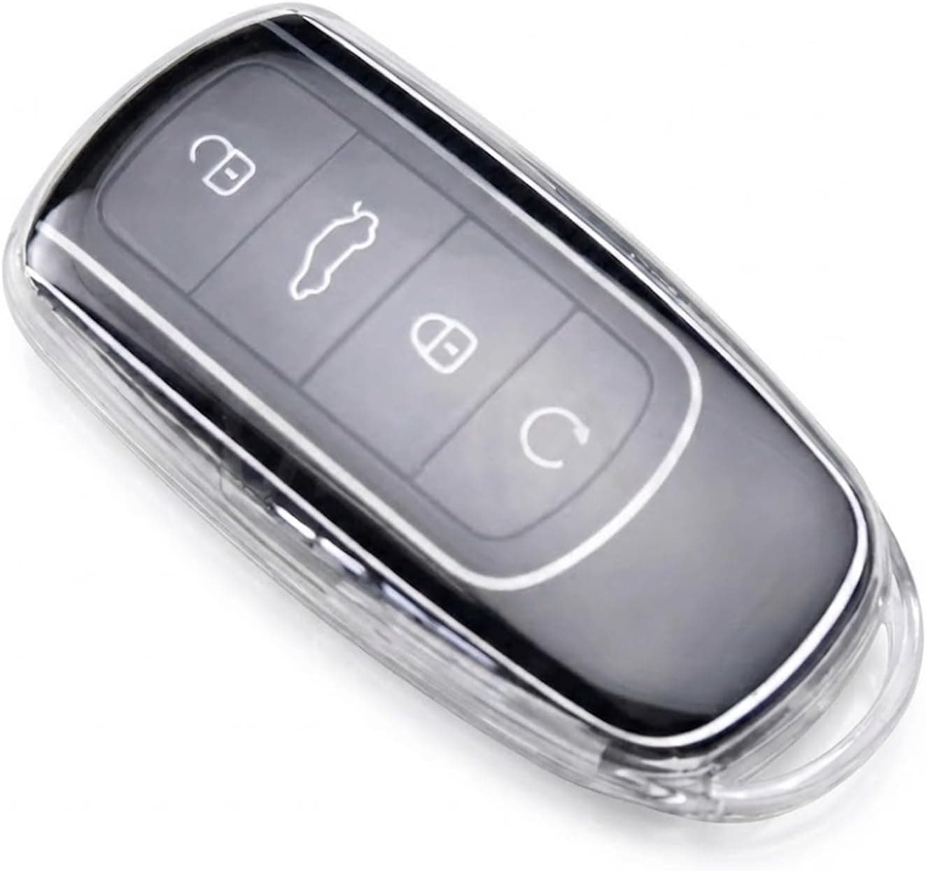 Capa de Silicone Transparente para Chave Presencial Tiggo 8 7 7 Pro/Omoda 5 7 E5 / Arrizo 6 / Jaecoo 7 8