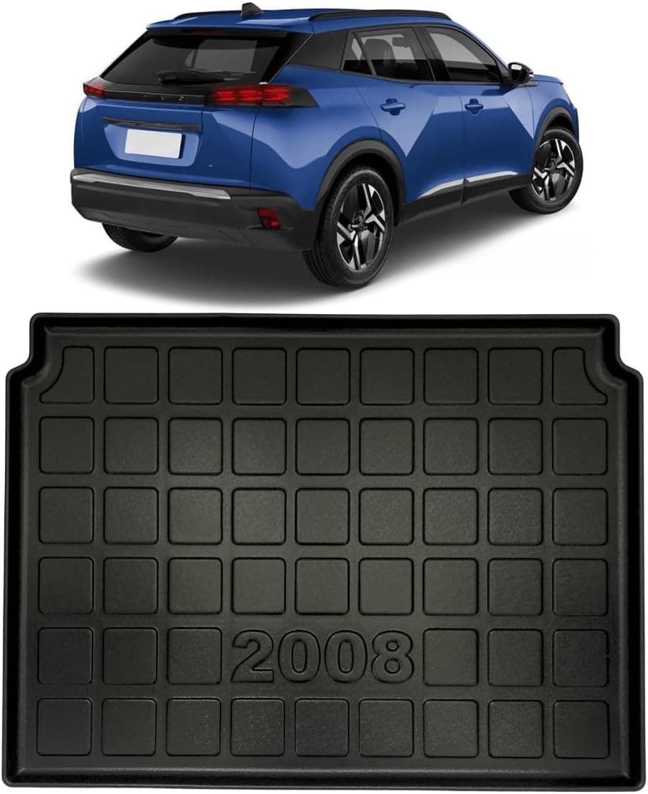 Acessório Protetor de Porta Malas Para Peugeot 2008 Tapete Bandeja 2023 2024 2025 2026 Premium