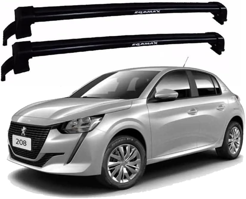 RACK EQMAX NEW WAVE PEUGEOT 208 4P HATCH 2020 2021 2022 2023 2024 PRETO