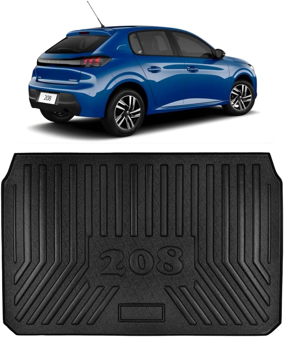 Protetor Porta Mala Compatível com Peugeot 208 Tapete Bandeja 2020 2021 2022 2023 2024 2025 2026