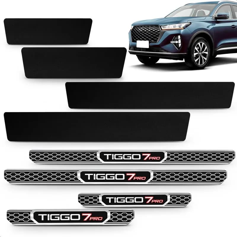 Soleria de Porta Adesiva Elegance Tiggo 7 Pro 2022 2023 4 Portas