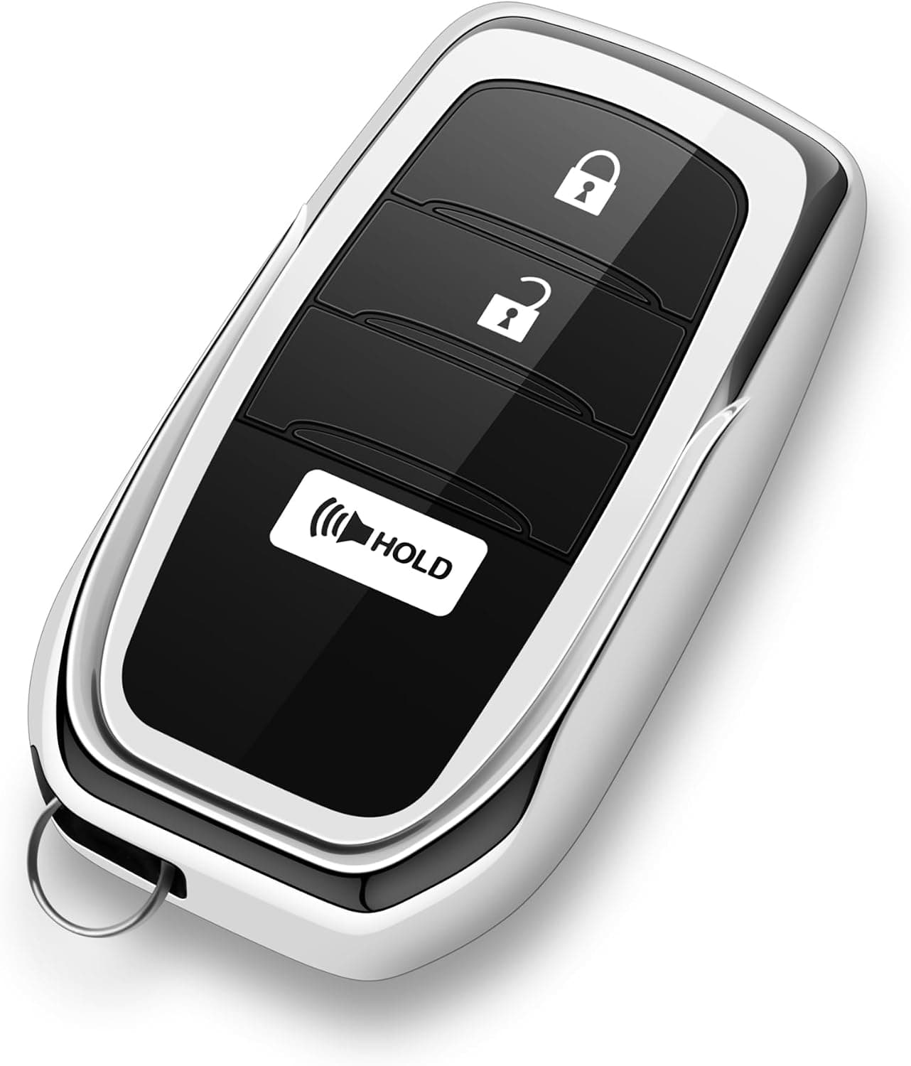 Capa Toyota Key Fob com 3 botões para chave de carro serve para GR Corolla Cross Tacoma 4Runner Prius Land Cruiser 2026 2025 2024 2023 Capa macia de TPU