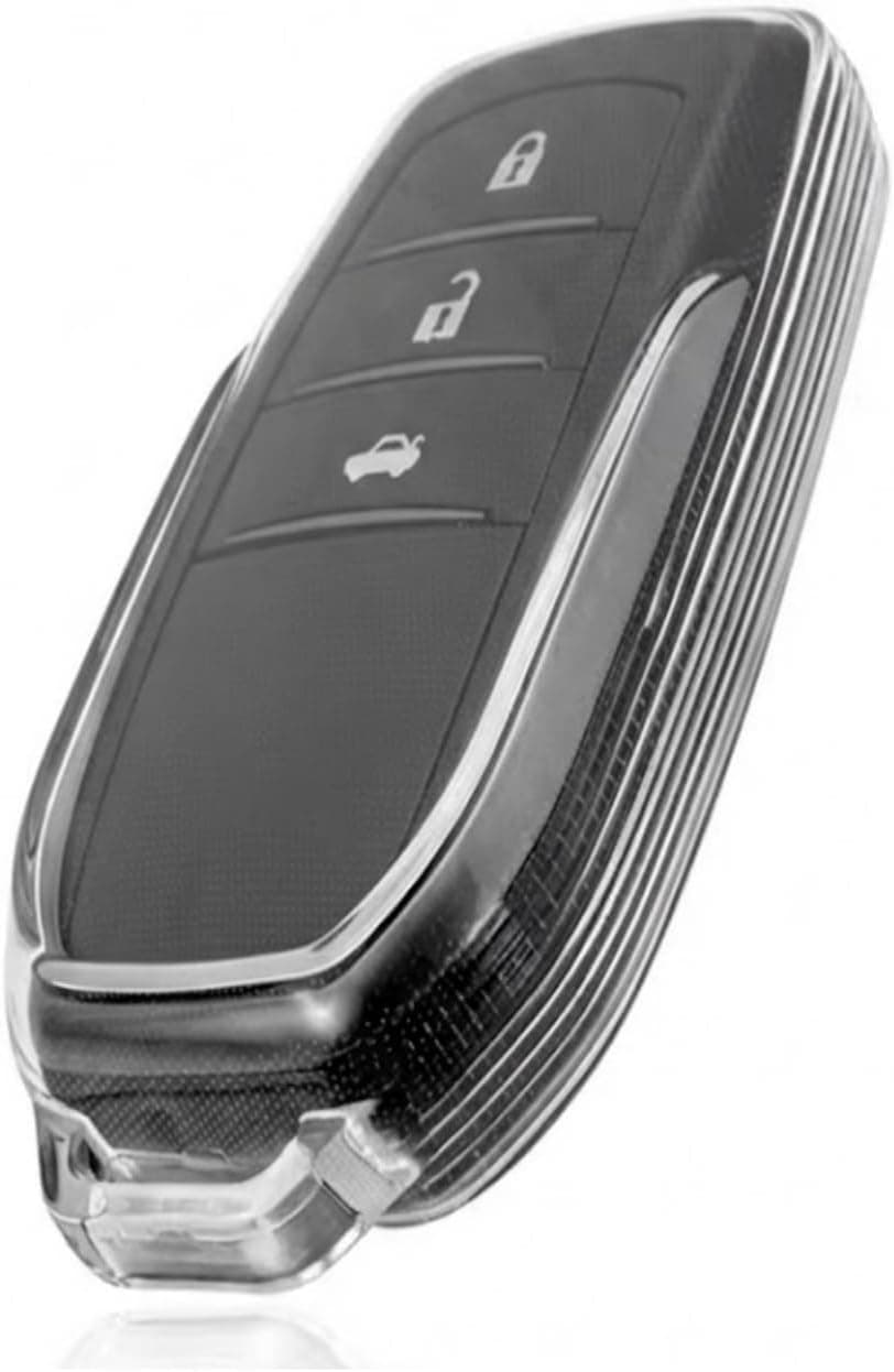 Capa de Silicone Transparente para Chave Presencial Toyota Hilux Sw4 Rav4 Corolla Cross Hybrid Yaris (MODELO 02)