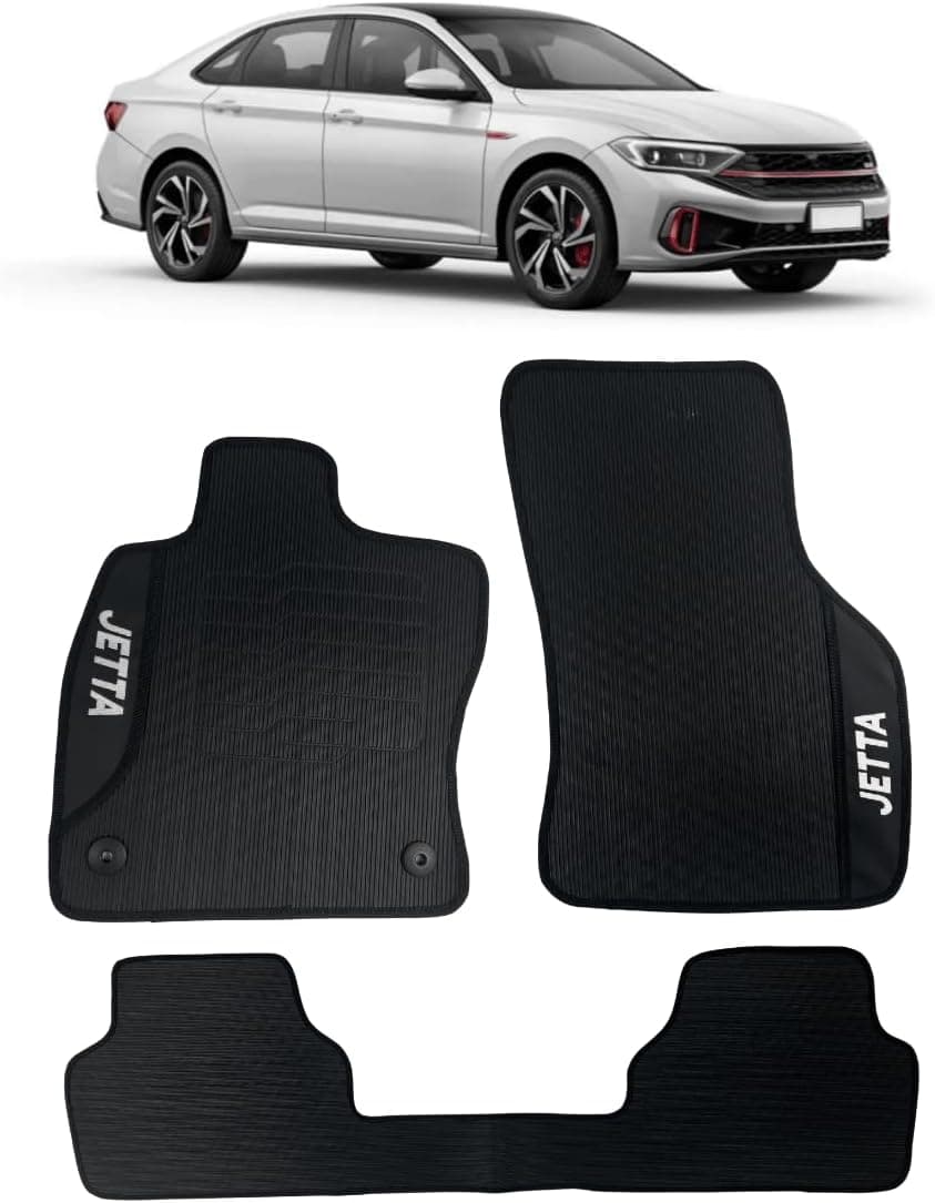 Jogo de Tapete Para Jetta 2018 2019 2020 2021 2022 2023 2024 2025 2026 Kit Automotivo Premium