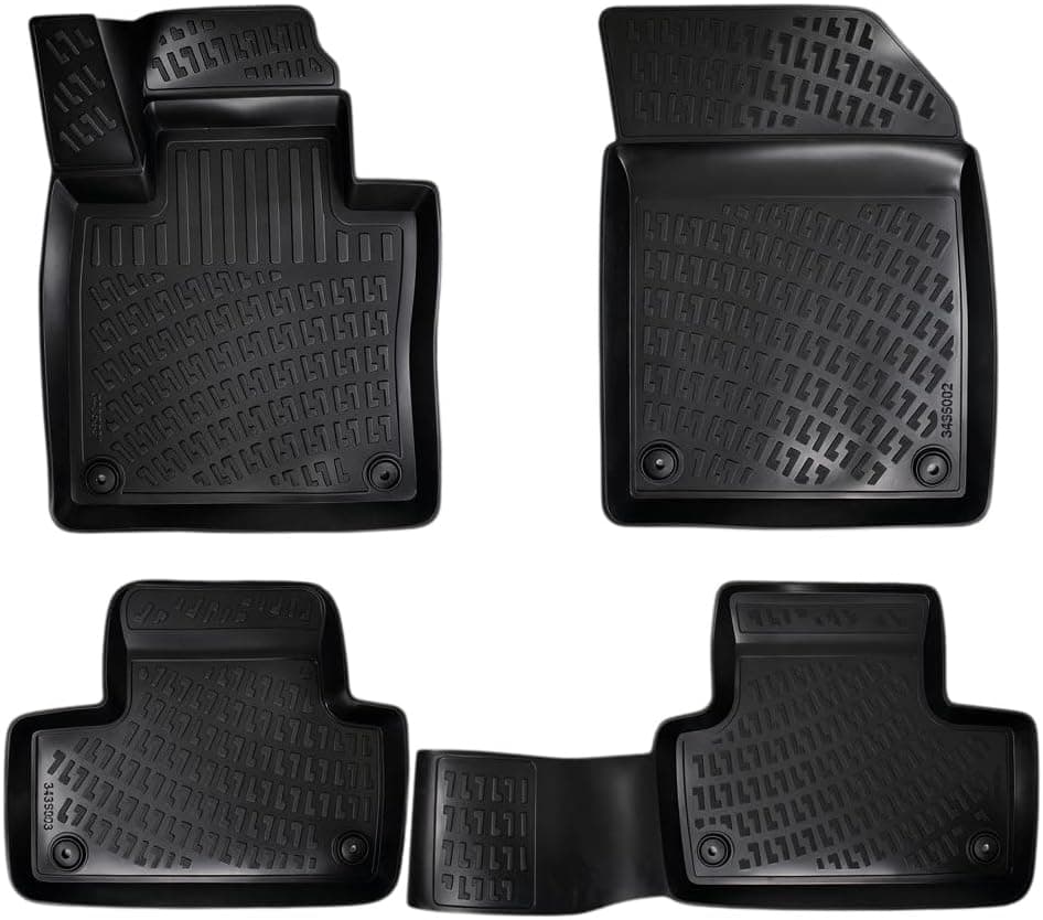 RizLiner Volvo XC60 2018-2026 (Sem modelos híbridos) Tapetes de borracha 3D para carro, forros de piso medidos a laser, resistente à água, inodoro…