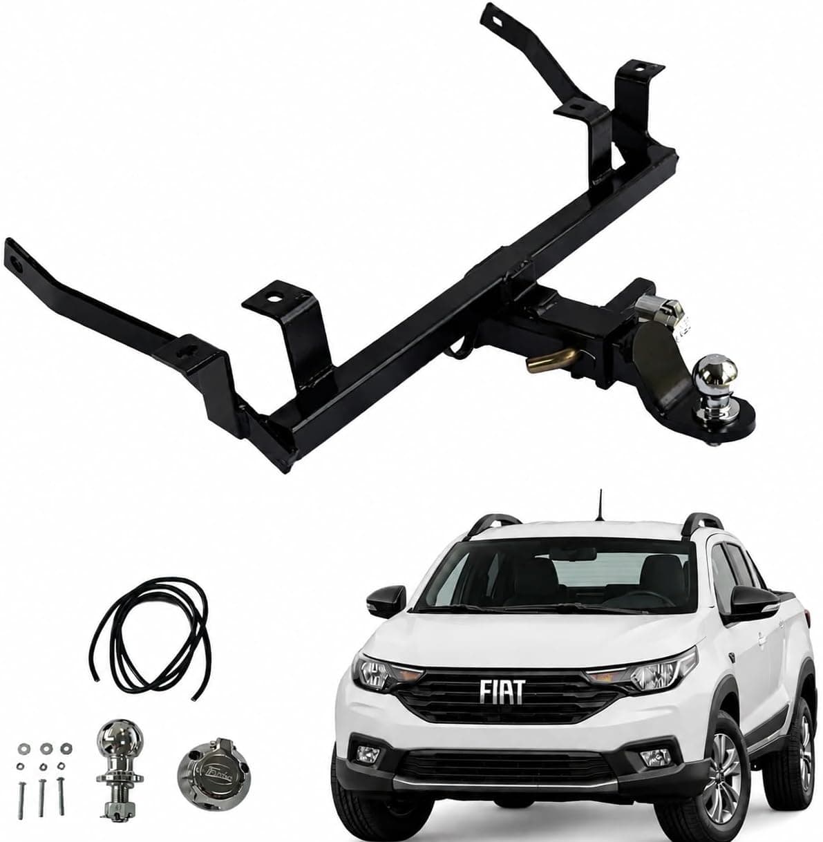 Engate Reboque Removível para Fiat Strada 2024 2025 2026