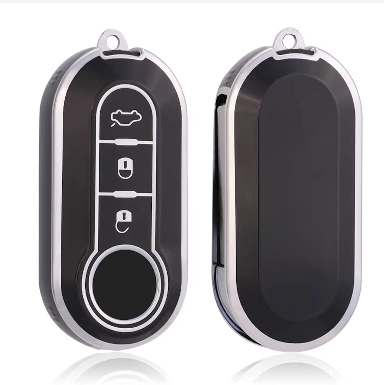Capa Protetora de Silicone Luxury para Chave Fiat Strada, Mobi, Palio, Punto, Bravo, Grand Siena, Fiat 500, Ducato