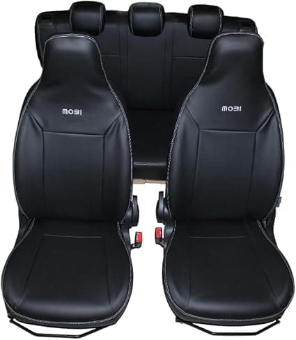Capa de Banco em Couro Carro Mobi 2016 á 2024 Sob Medida (Mobi 2016 á 2019 Encosto Traseiro Bipartido)