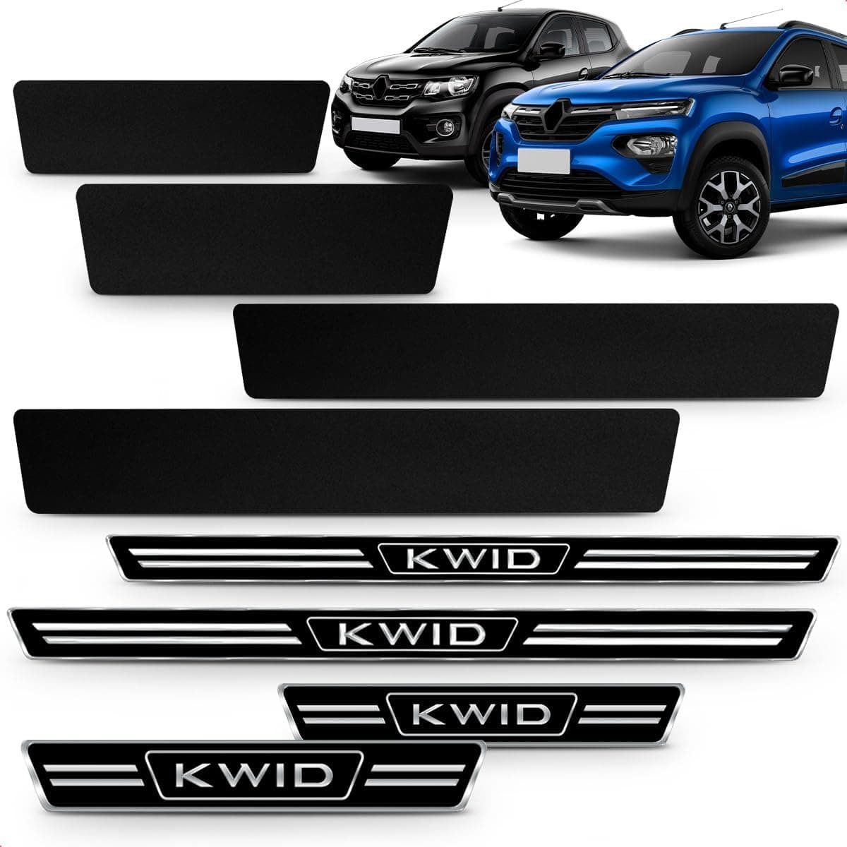 Soleria de Porta Adesiva Elegance Kwid 2018 2019 2020 2021 2022 2023 2024 4 Portas