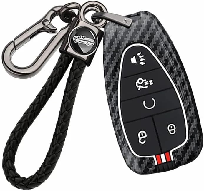 ontto Capa Para Chave Inteligente Chevrolet, Com Textura De Carbono, Compatível Com Chevrolet Onix, Equino, Orlando, Cruze, Spark, Sonic, Camaro, Volt E Bolt…