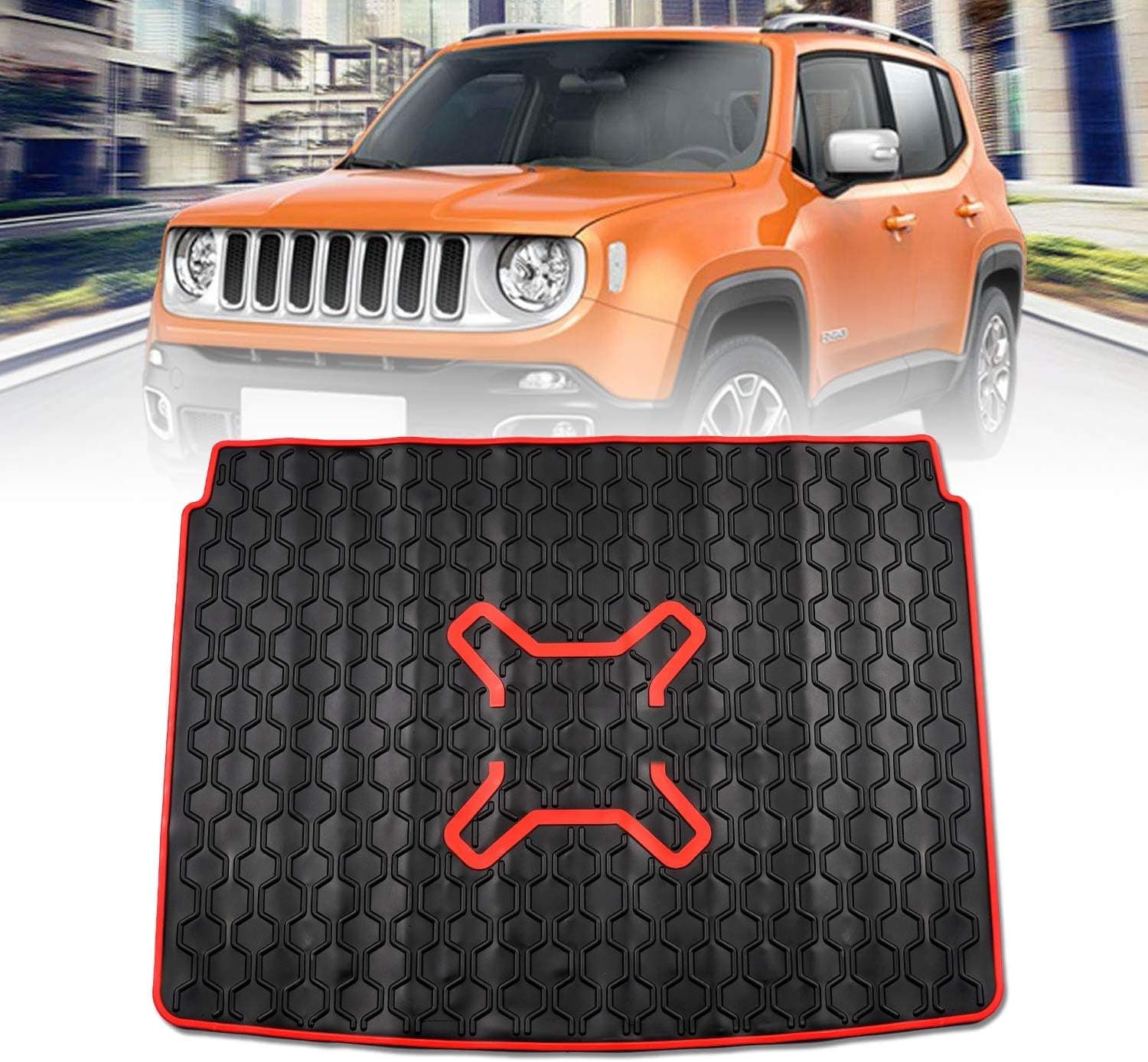Cartist Forro de carga compatível com Jeep Renegade 2015-2024 forro de porta-malas traseiro para carro