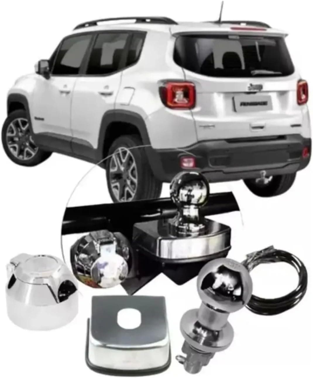Engate Reboque para Jeep Renegade 2016 a 2023 700kg