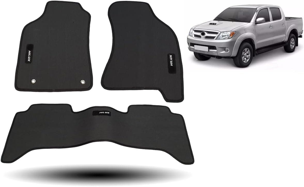 Tapete Borracha Hilux 2005 Até 2011 Com Traseiro Interiço
