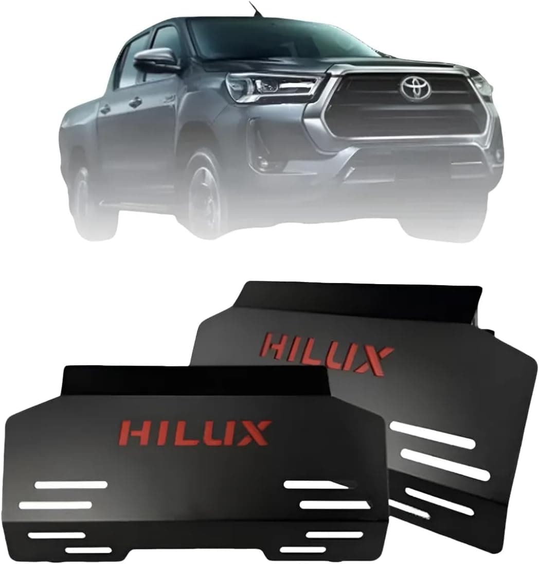 Protetor de Cárter Motor Toyota Hilux CD/SW4 2016 a 2026 Preto Fosco
