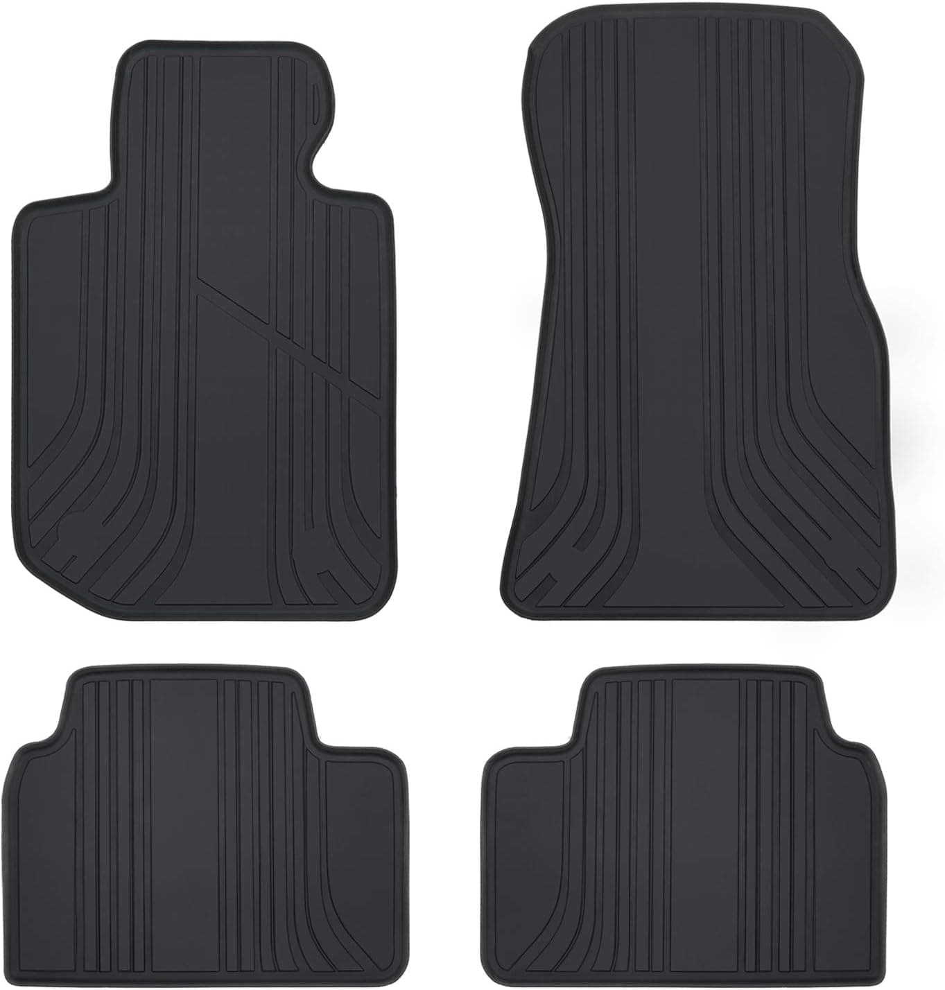 Tapete de carro com ajuste personalizado para BMW 3/4 Série 2019-2024 G20 G21 F87 G22 G24 G26(i4) Conjunto completo de forros de borracha preta para…