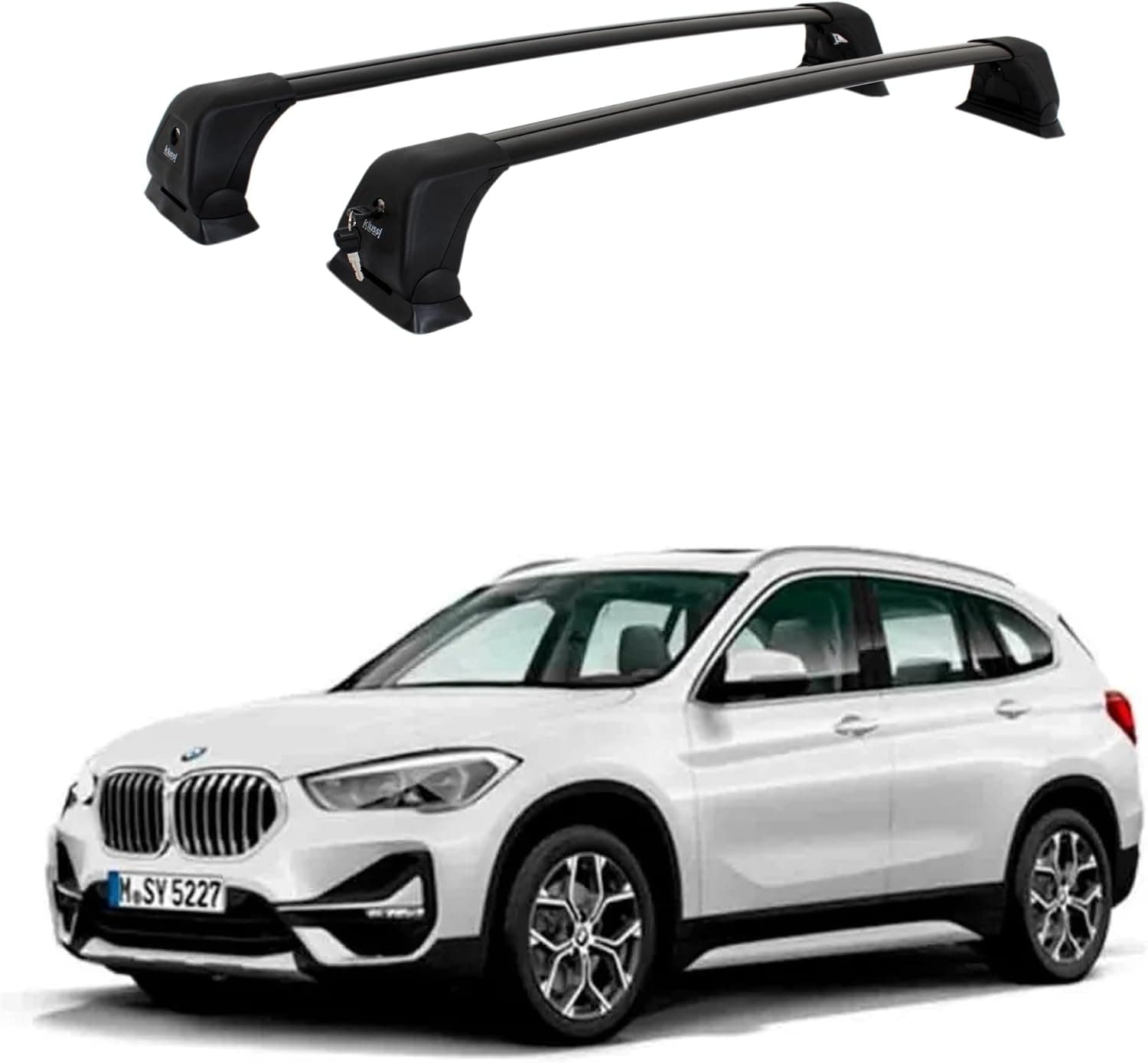 Rack De Teto Modelo Emilia BMW X1 Após 2016 (Preto)