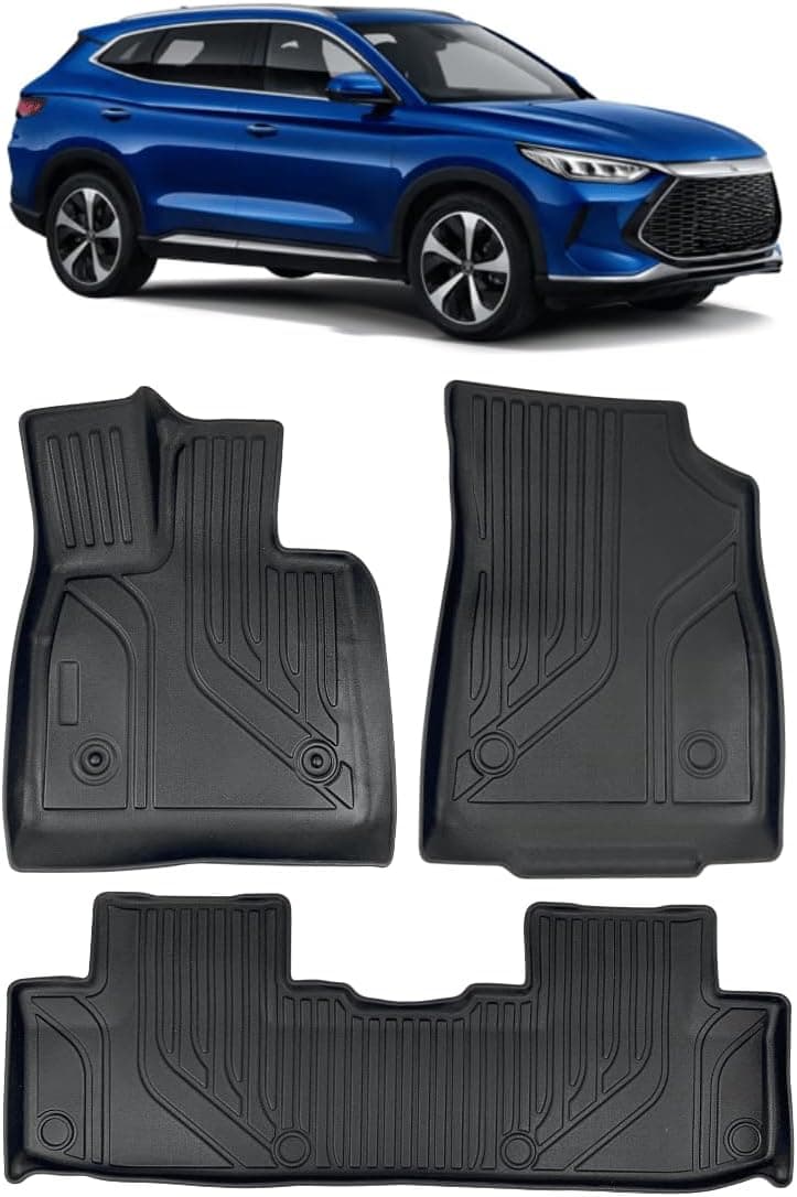 Tapete Bandeja 3D para Song Plus 2024 25 26 2027 com Bordas Elevadas Concha - Linha Premium