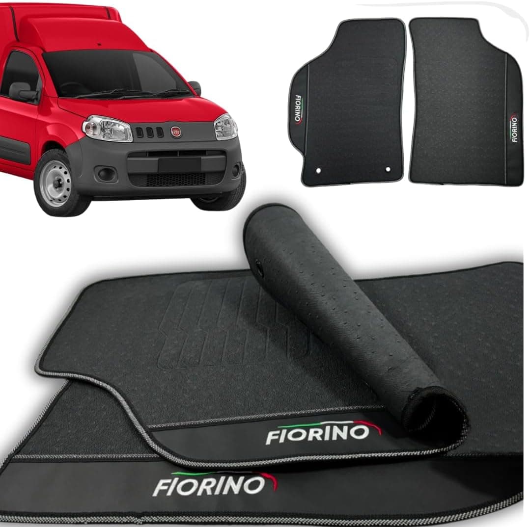 Tapete Borracha Premium - Escolha de Acordo com o Ano e Modelo do Seu Veiculo (Fiorino 2021 a 2024)