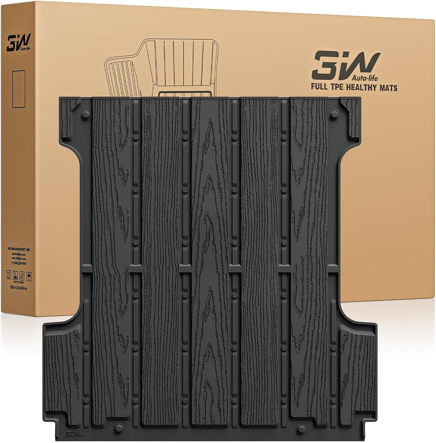 3W Capa de Caçamba para Ford F-150 (1,676 m) 2015-2025 2026 (Inclui F150 Lightning 2024 2023 2022) Protetor para Todo Tempo TPE Acessórios para Revestimento…