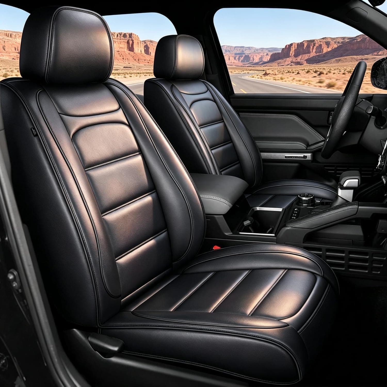 AOMSAZTO Capas de assento Ford Ranger: conjunto completo ajuste personalizado 2019 2020 2021 2022 2023 2024 2025 Ford Ranger XLT/XL/Lariat protetor de assento…