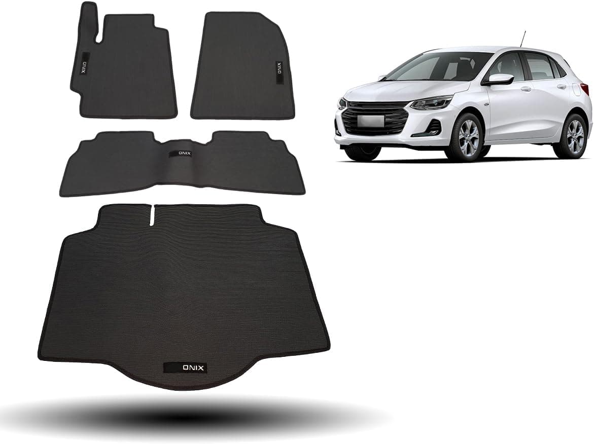 Tapete Borracha Onix Hatch 20-23 Tras Interiço Porta-malas