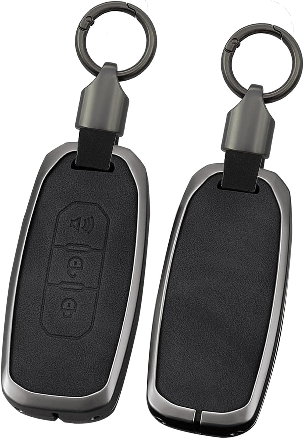 ontto Capa De Couro Chave De Carro Com 3 Botões, Compatível Com Ford Territory Ev/Titanium Taurus Kuga 2020 Em Diante, Estrutura De Metal Resistente, Suporte…
