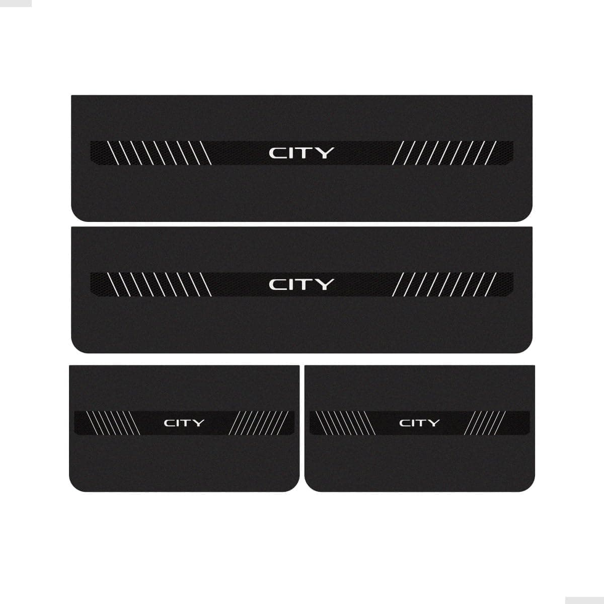 SPORTINOX, Soleira Porta Para City Hatch Sedan 2025 Preto Texturizado